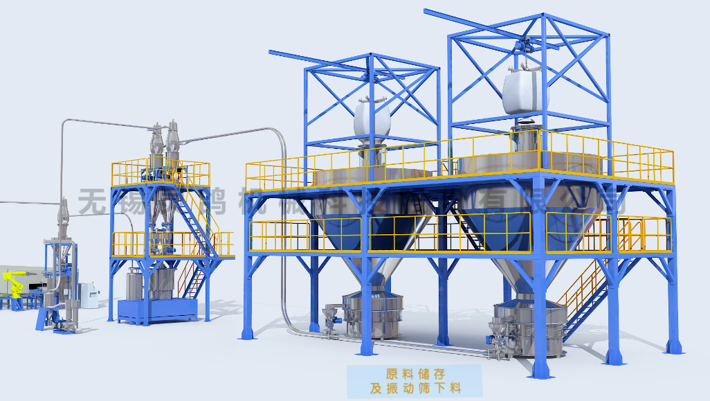 靈鴿科技鋰電材料智能輸送系統(tǒng)設(shè)備3d工業(yè)動(dòng)畫—上?；⒅?d動(dòng)畫