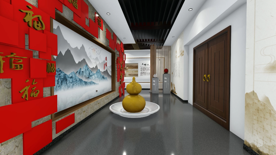 江西福文化展廳三維室內(nèi)動畫 室內(nèi)漫游動畫—上?；⒅?d動畫