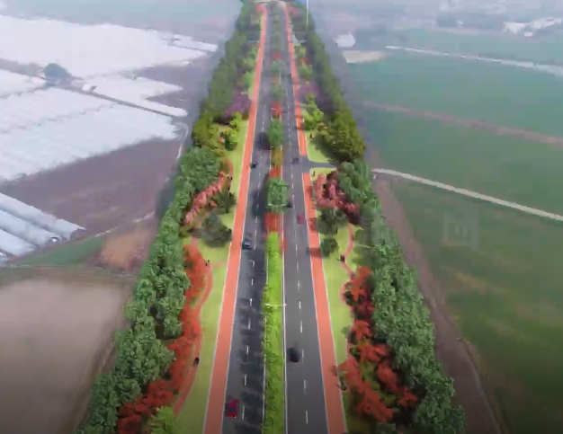 道路無人機航拍與三維動畫結(jié)合技術(shù)-南浦路